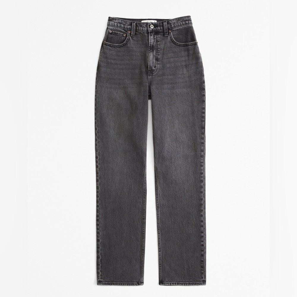 NWT Abercrombie Curve Love Ultra High Rise 90s Straight Jean - Picture 2 of 10